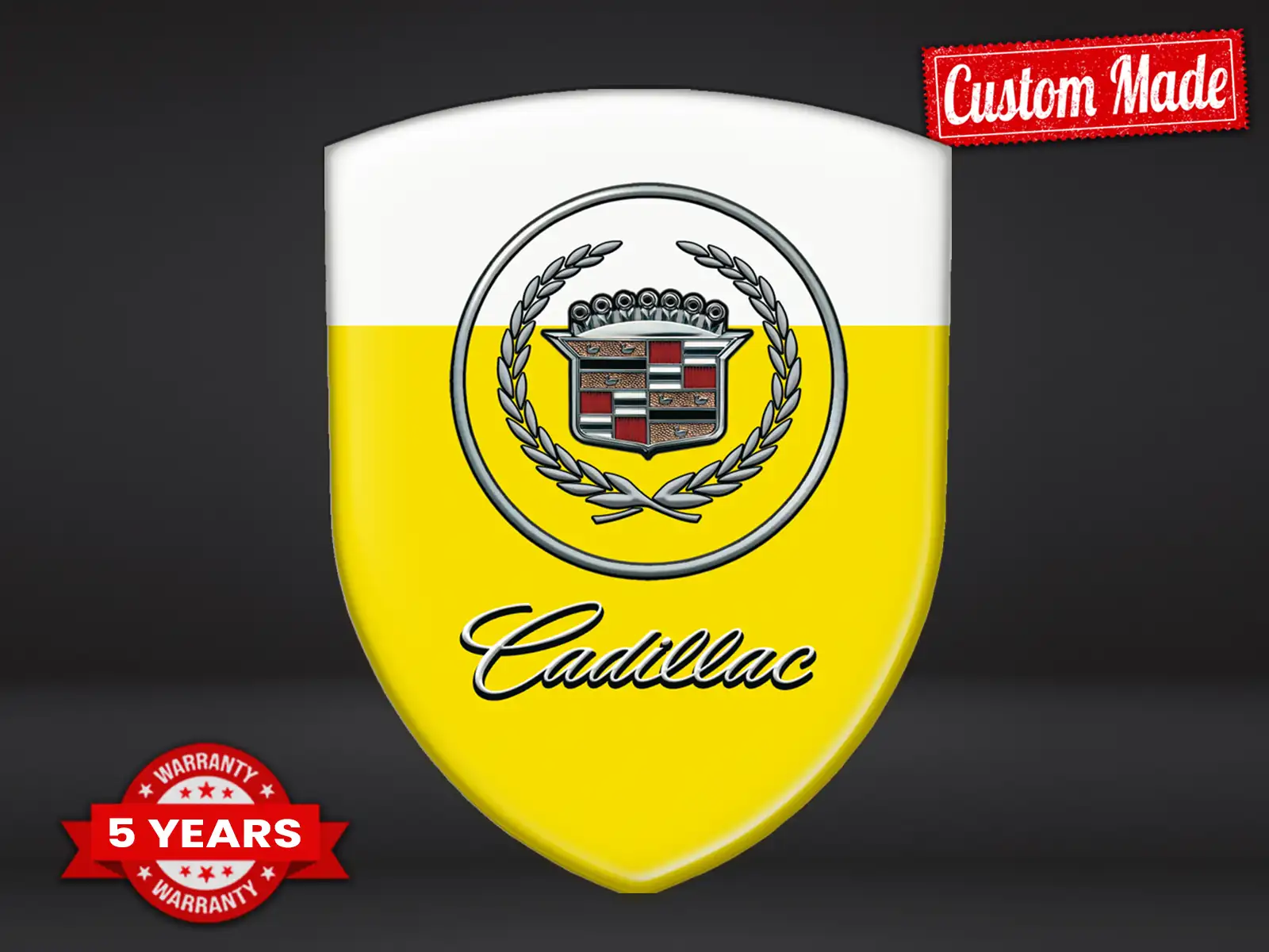 Cadillac Logo Silicona S Auto Pro Máximo Estilo Edición Estilosa